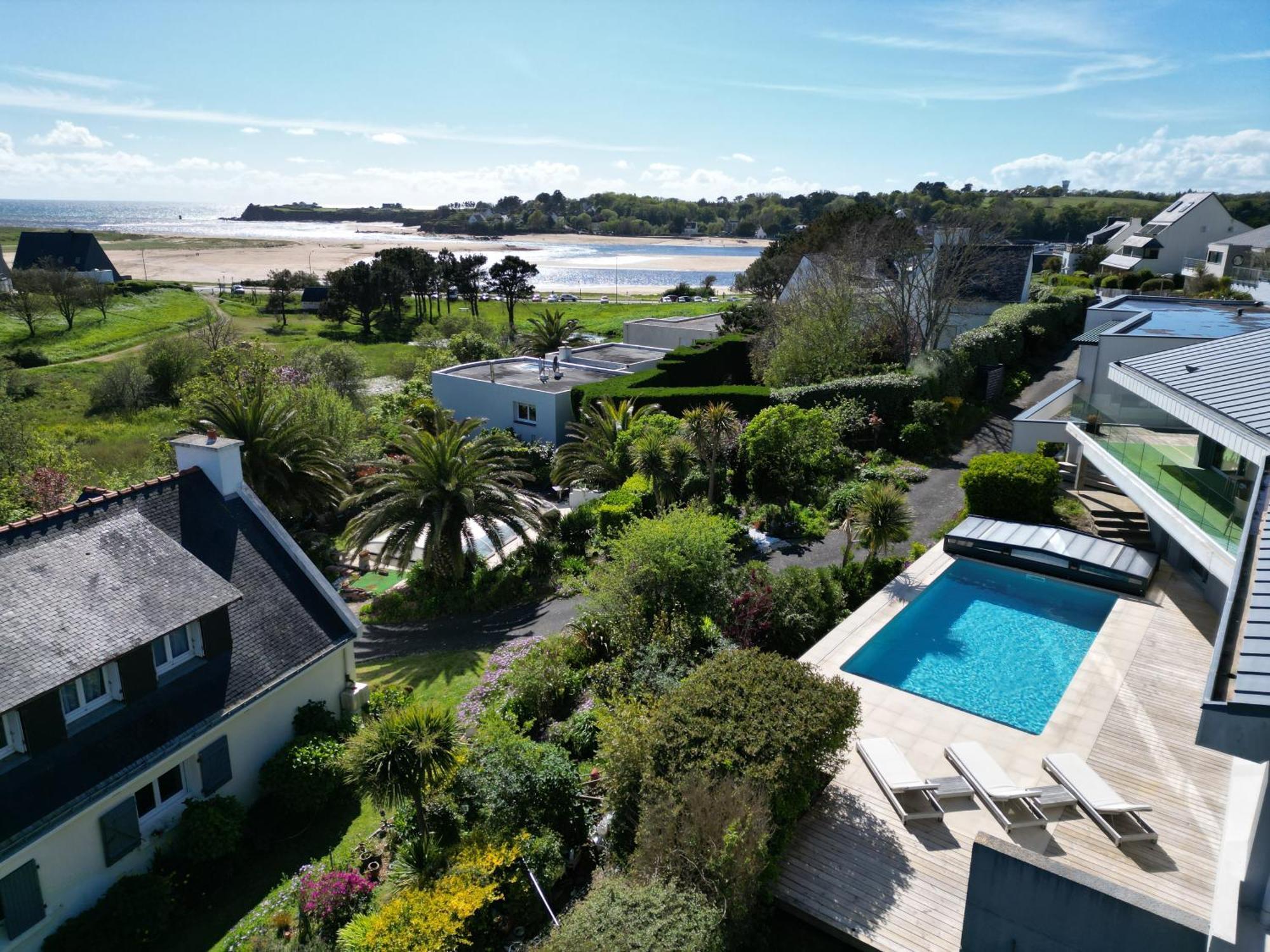 Luxury ! Villa D'Architecte Piscine - Vue Mer 180 ギデル エクステリア 写真